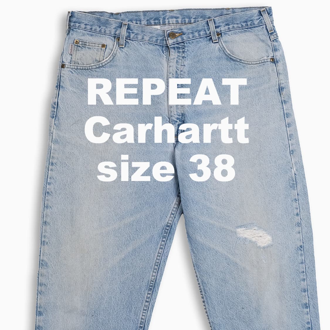 빈티지 칼하트 B17 연청 배기핏 38 인치 CH0174001 상품이미지1