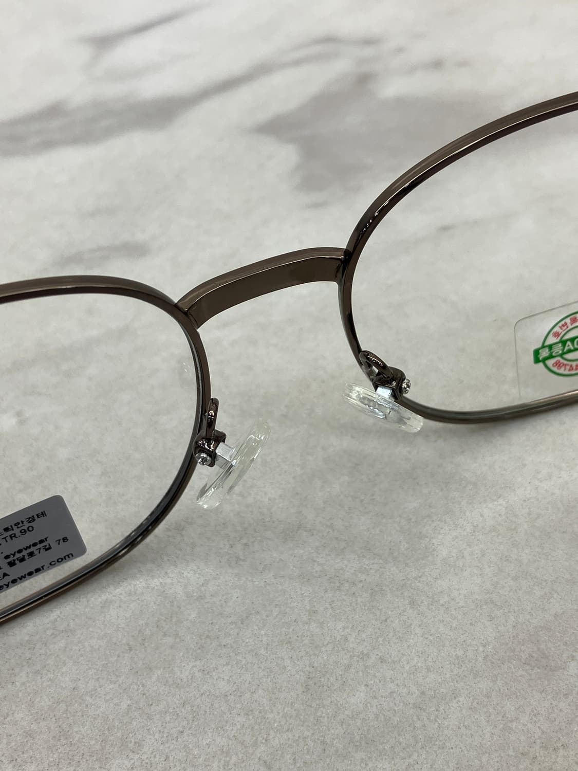 카라 KARRA 브론즈 스틸 소프트 스퀘어 메탈테 안경 상품이미지4