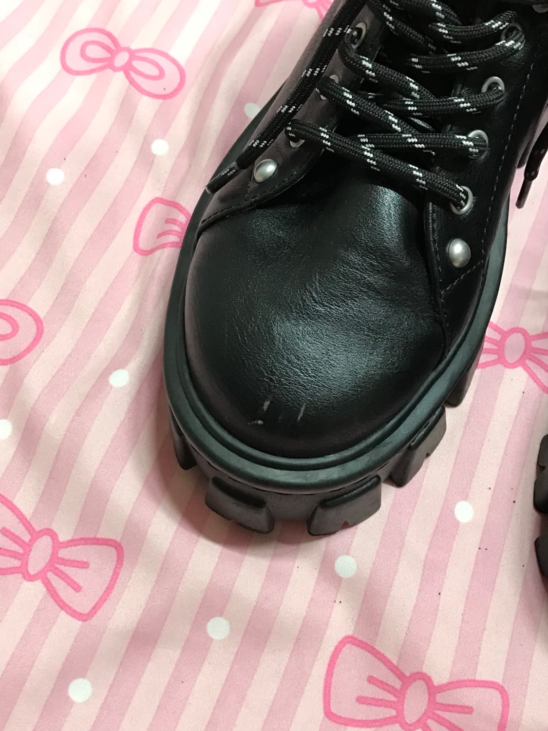 Moussy 스트랩 워커 통굽 고딕 펑크 부츠 상품이미지5