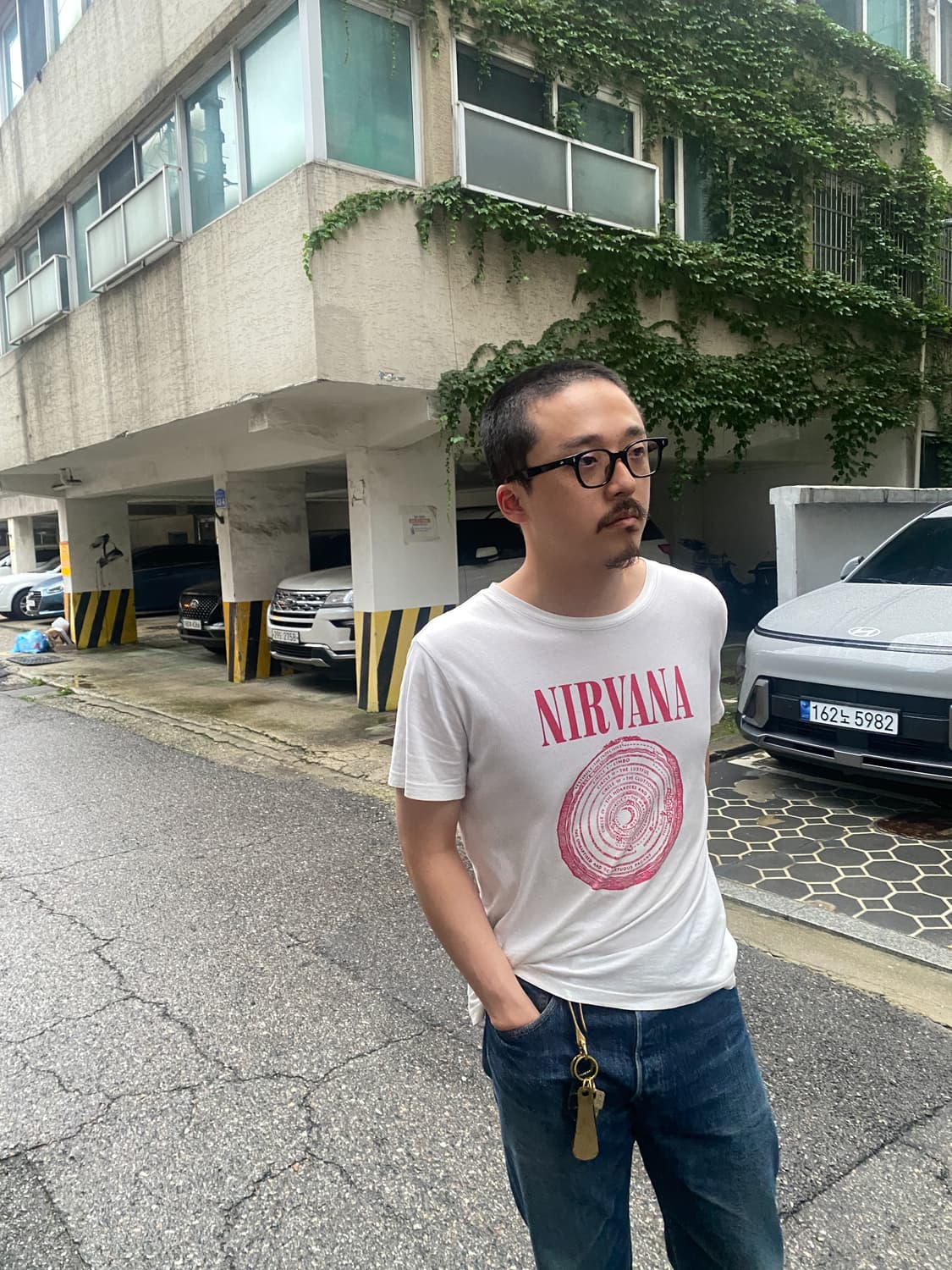 브라스 슈혼 카우 래더 패치 키링 상품이미지5