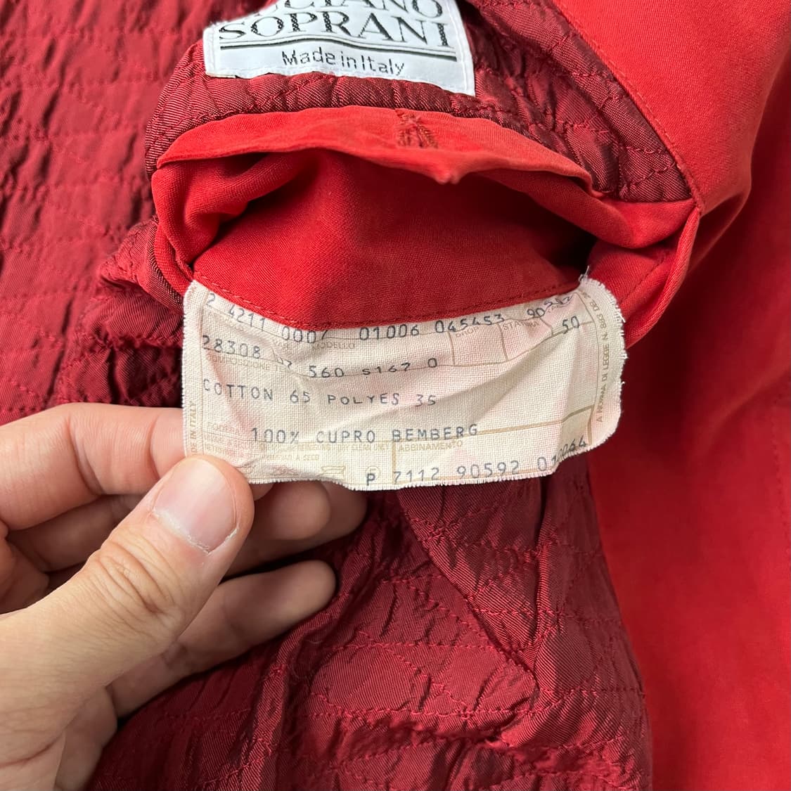 Luciano Soprani 레드 워크 자켓 상품이미지8