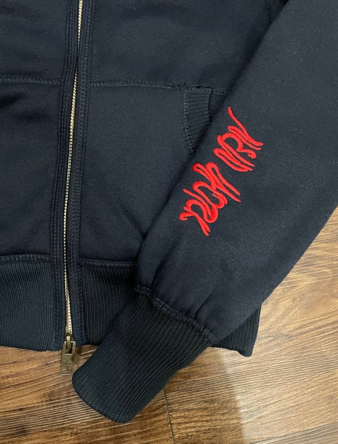 아베크롬비 울프죠 후드집업 퍼자켓 네이비 상품이미지4