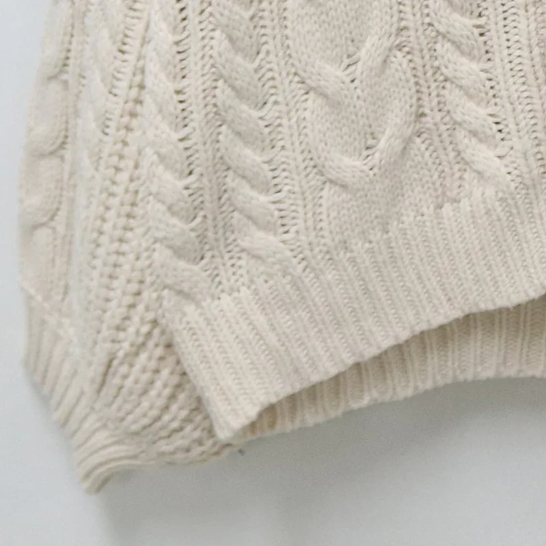 잉그니  꽈배기 후드 니트 집업 62286 상품이미지4