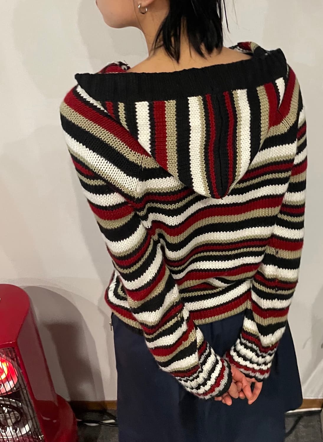 Stripe hood knit 상품이미지8