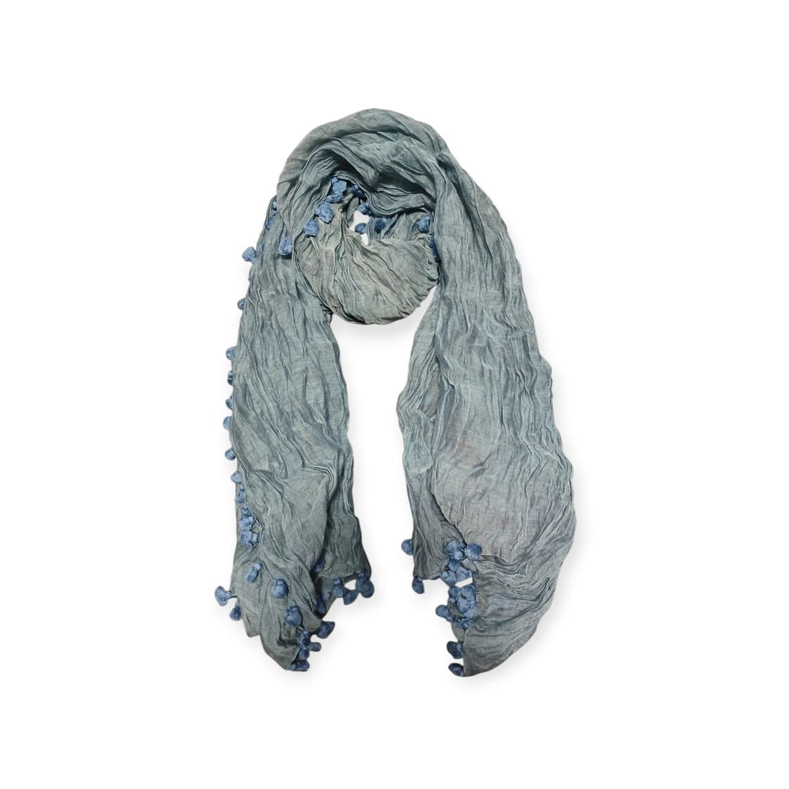 모리걸 청록 봉봉 스카프  상품이미지1