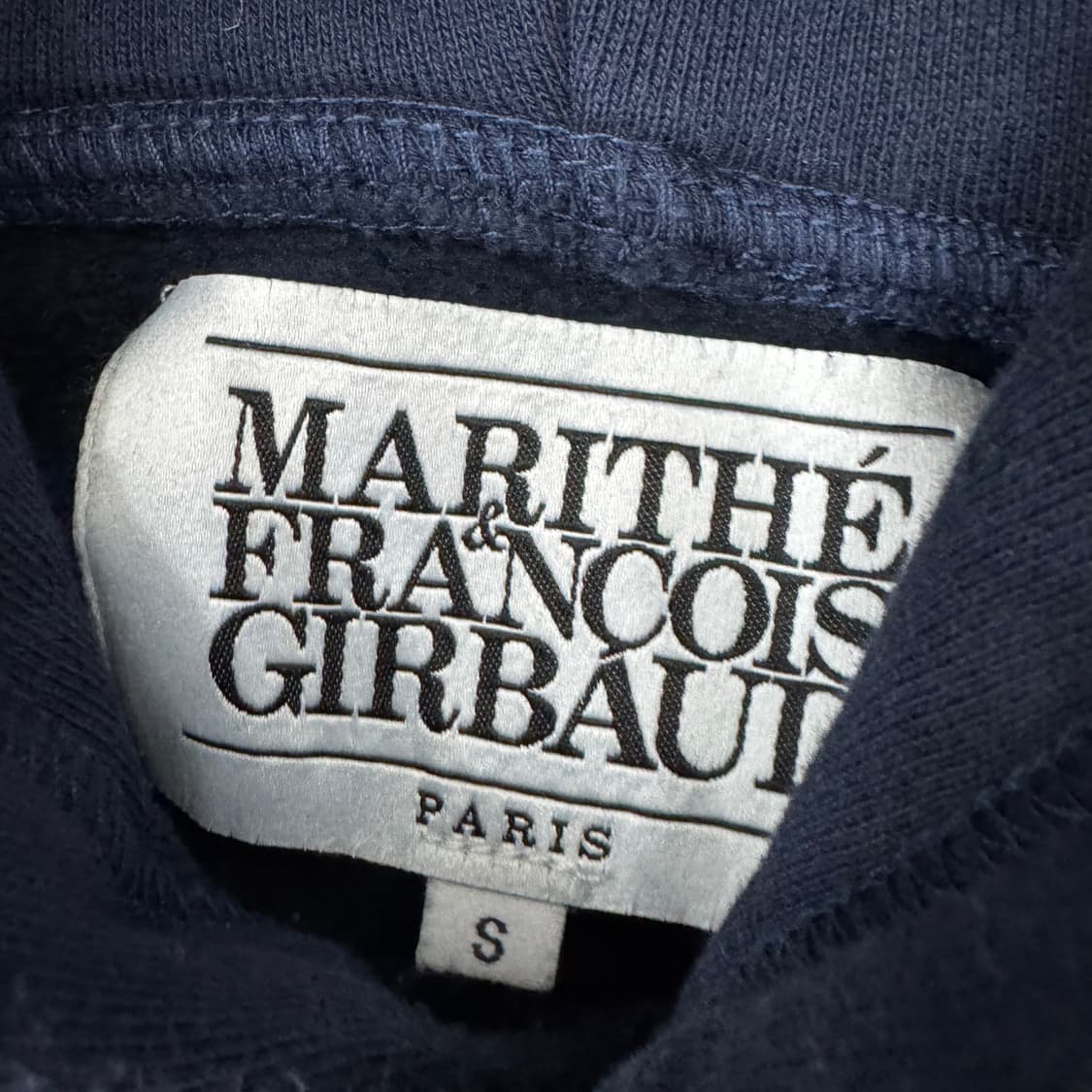 여성용 S 마리떼 프랑소와 저버 네이비 후드 티셔츠  상품이미지6