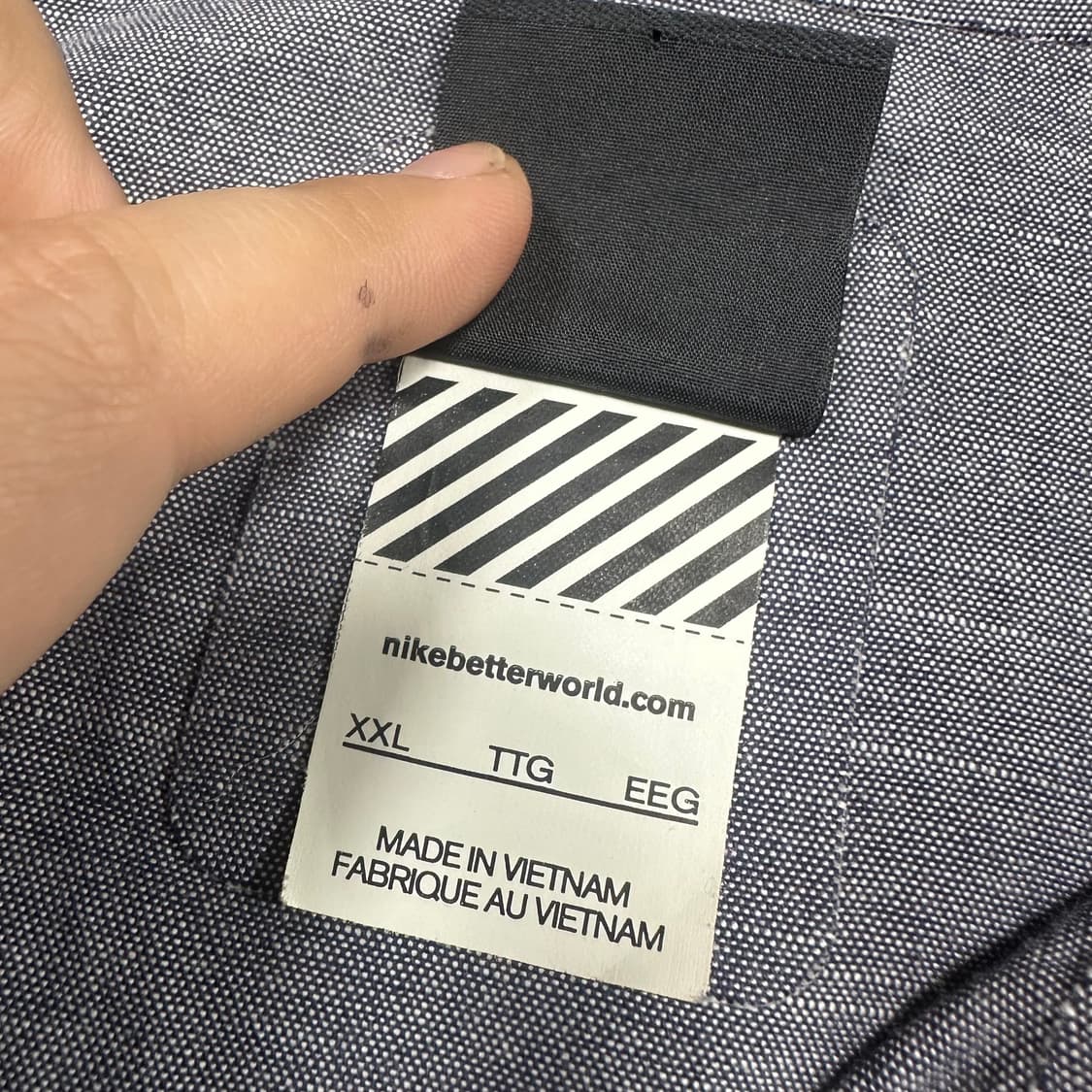 ✨ (바배) 나이키 올드스쿨 트랙앤필드 린넨 후드 집업 자켓 상품이미지4