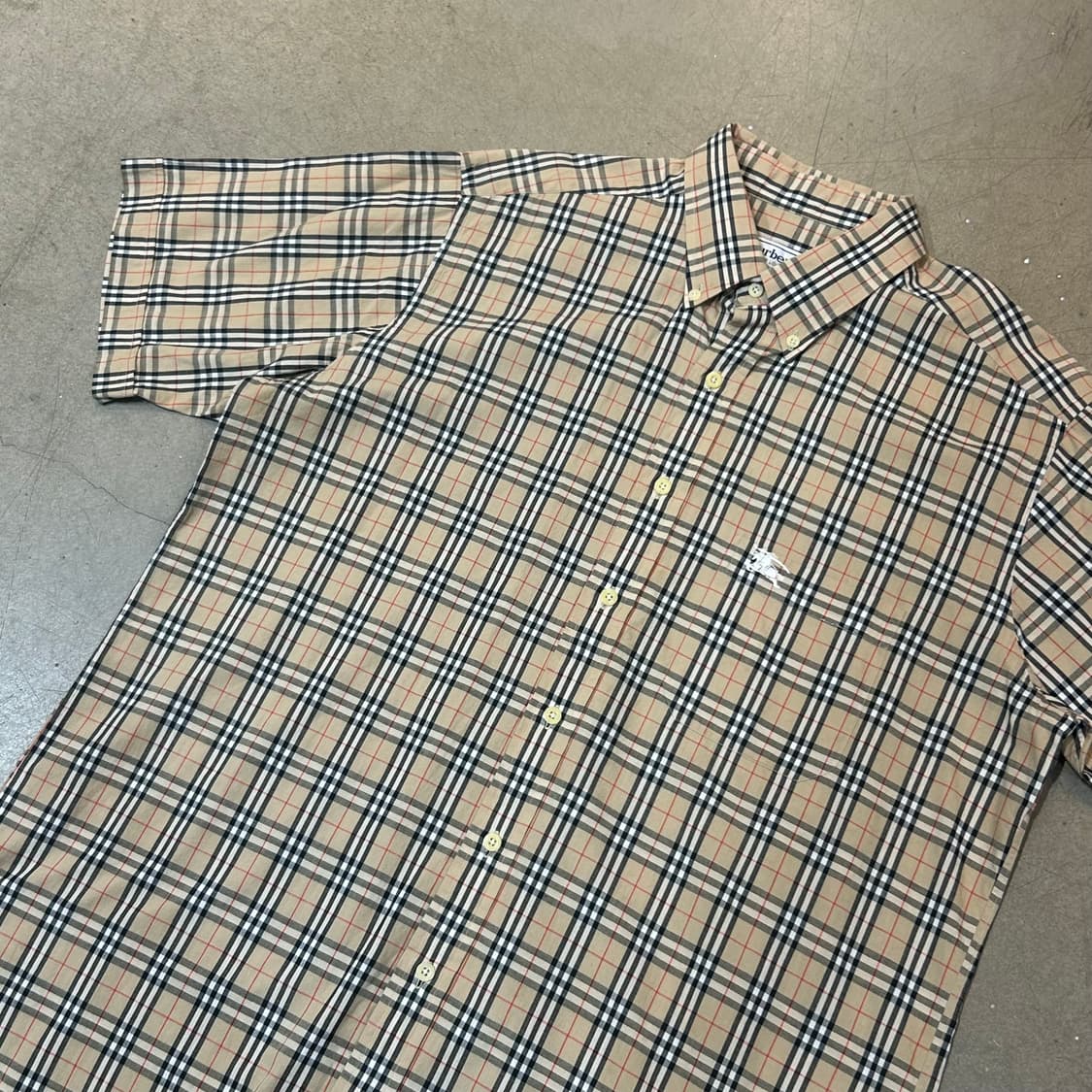 41(L) 버버리 노바체크 반팔 셔츠 상품이미지1