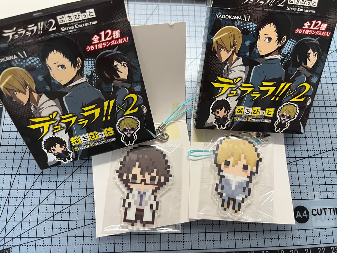 듀라라라 도트 키링 푸치빗토 아크릴 키링 키시타니 신라 키다 마사오미 상품이미지2