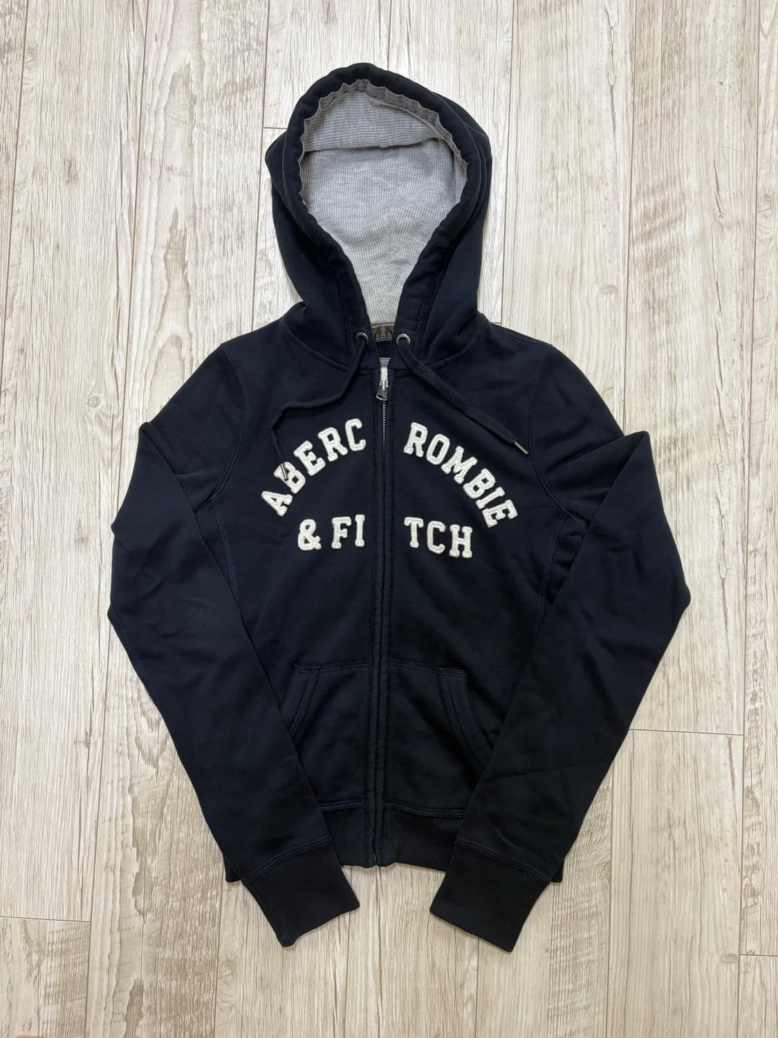 아베크롬비 딱붙핏 후드집업 네이비 xs 상품이미지1