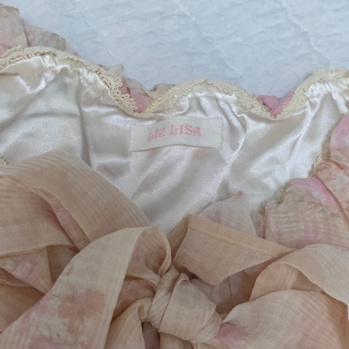 Liz Lisa 희귀매물 핑크 히메갸루 수채화 원피스 상품이미지4