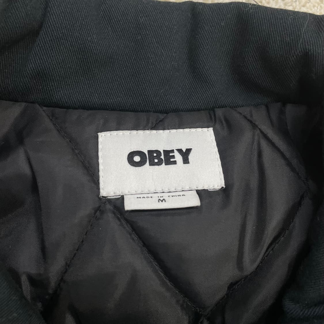 오베이 Obey 콜트레인 점퍼 자켓 블랙 상품이미지3