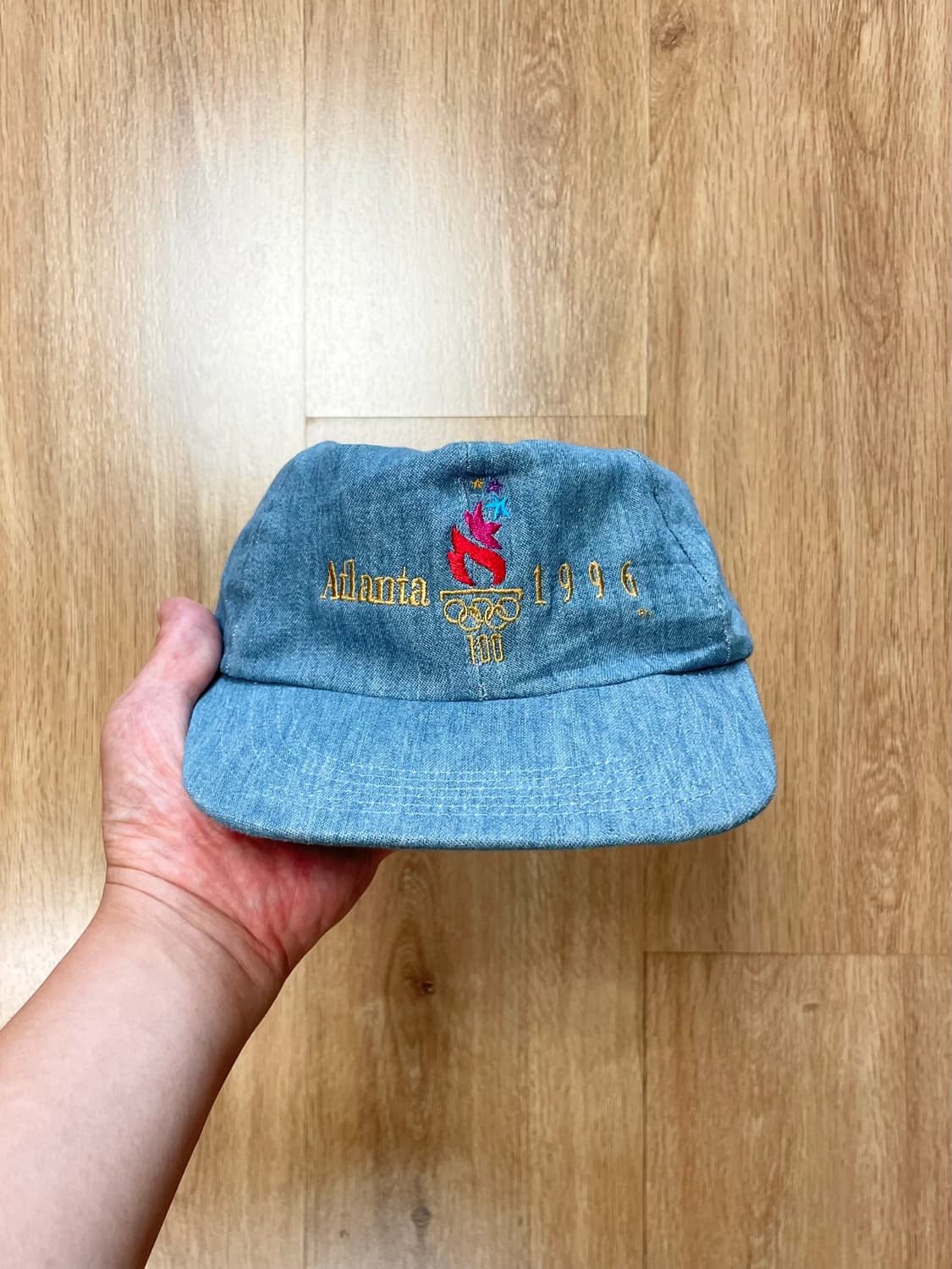 90s Made USA 애틀란타 (아틀란타) 올림픽 빈티지 볼캡 모자 상품이미지1