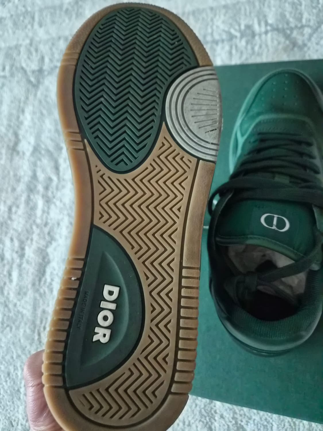 디올 b27 스니커즈 베이지 그린 42사이즈 상품이미지8