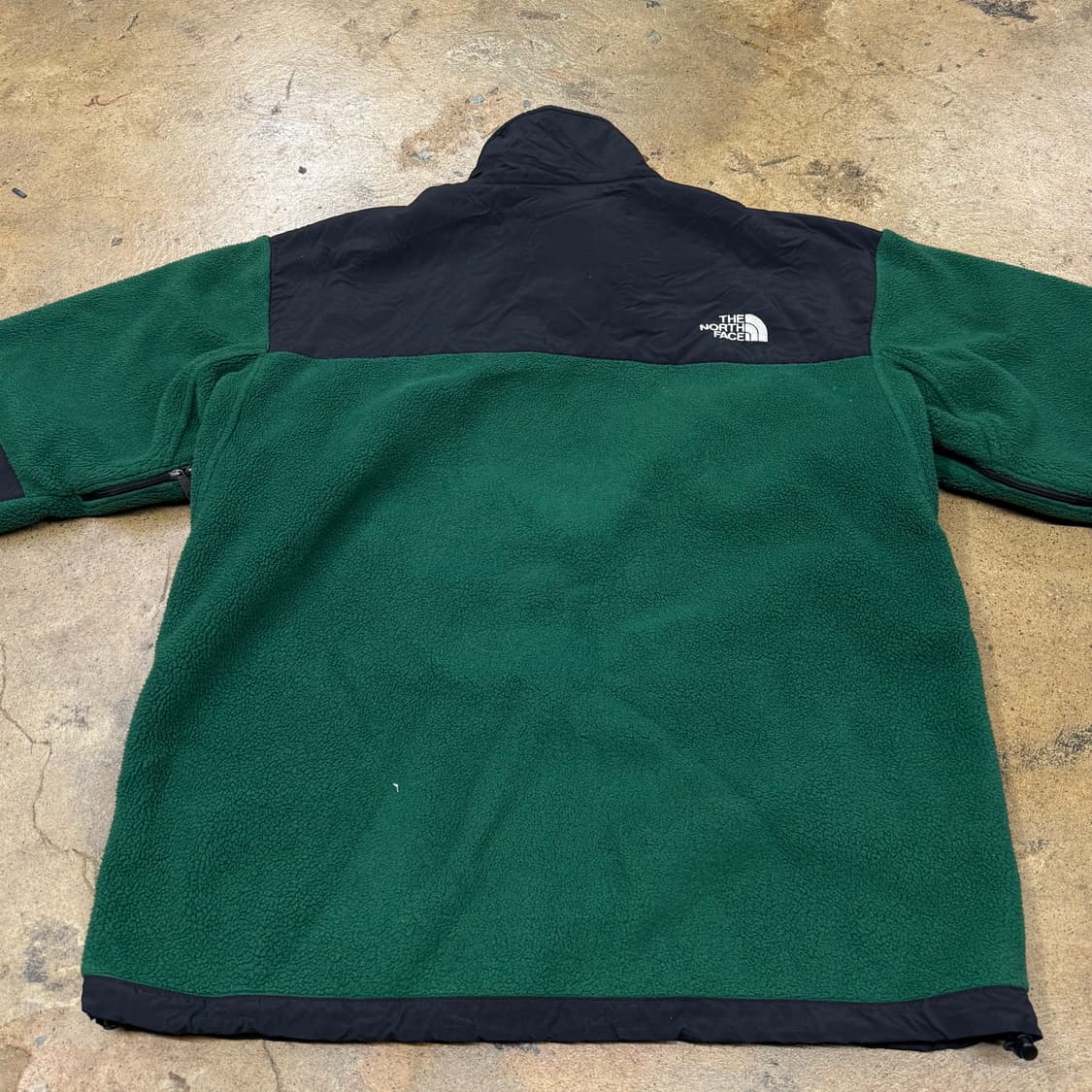 [정품/M] 노스페이스 그린 블랙 플리스 자켓 b19 상품이미지4