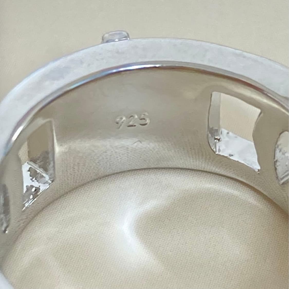 비비안웨스트우드 orb 실버밴드링 반지 상품이미지3