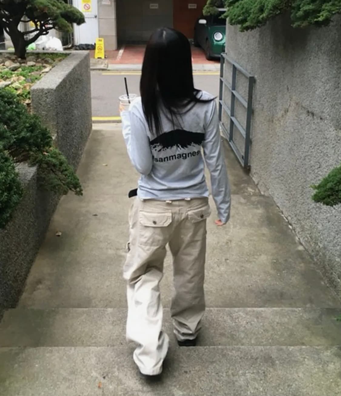 탄산마그네슘 마운틴 롱슬리브 스카이블루 상품이미지2