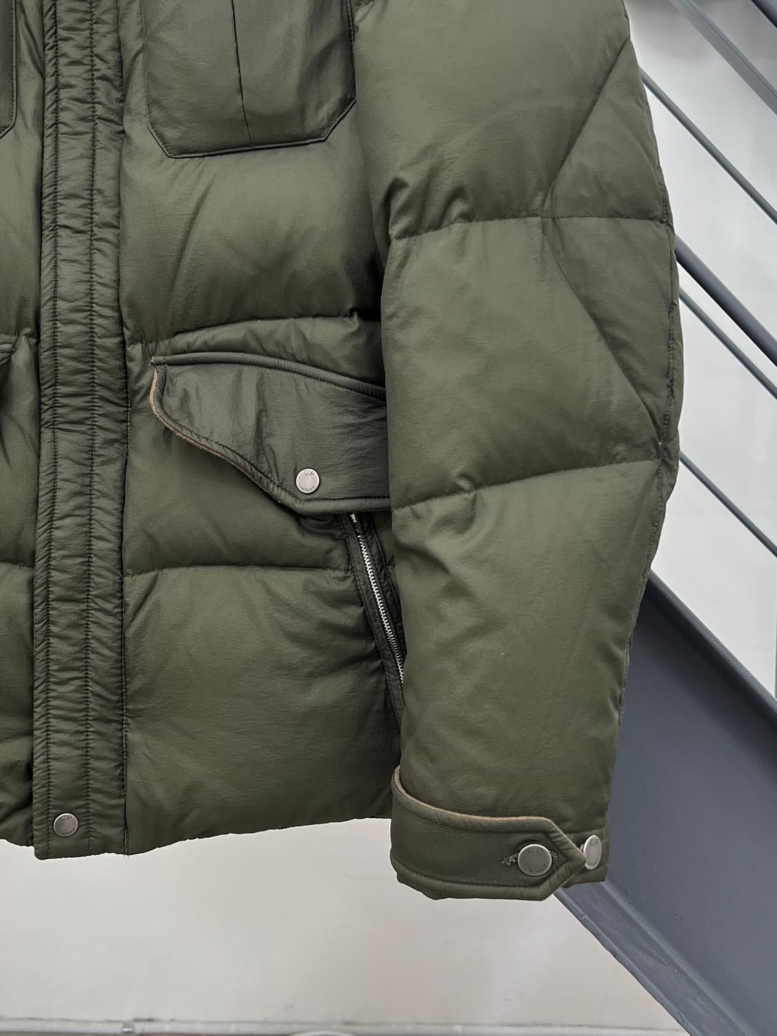 CP 컴퍼니 12FW 피스다이 나일론/울 패딩 자켓 상품이미지5