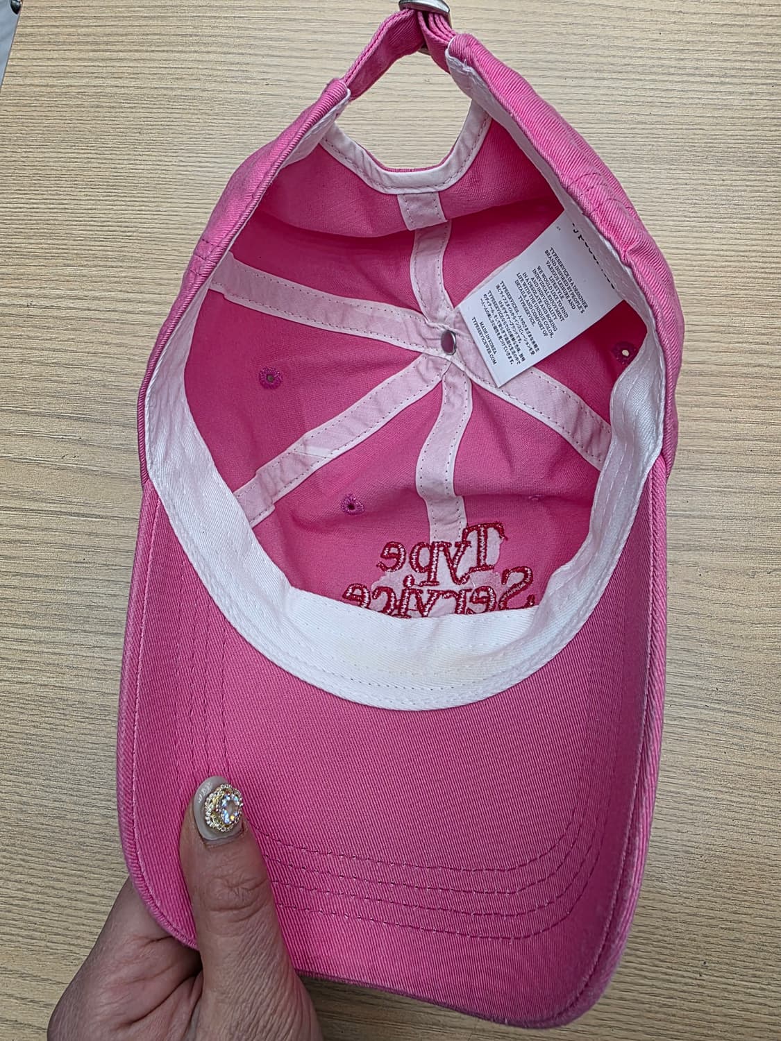 타입 서비스 핑크 볼캡 상품이미지7