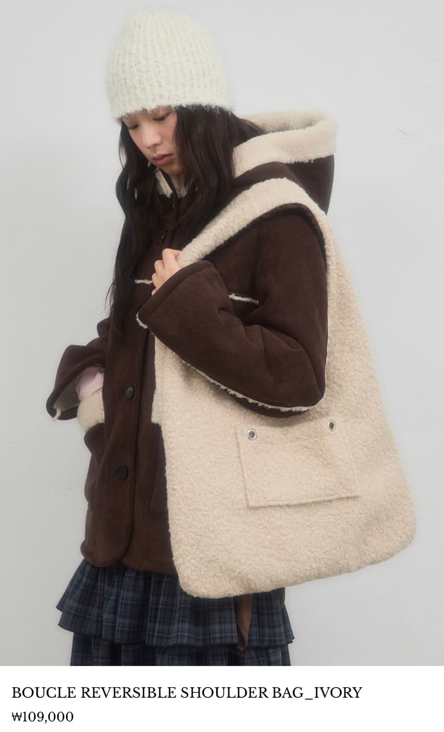 레터리 부클 리버시블 숄더백 (새상품) 상품이미지3