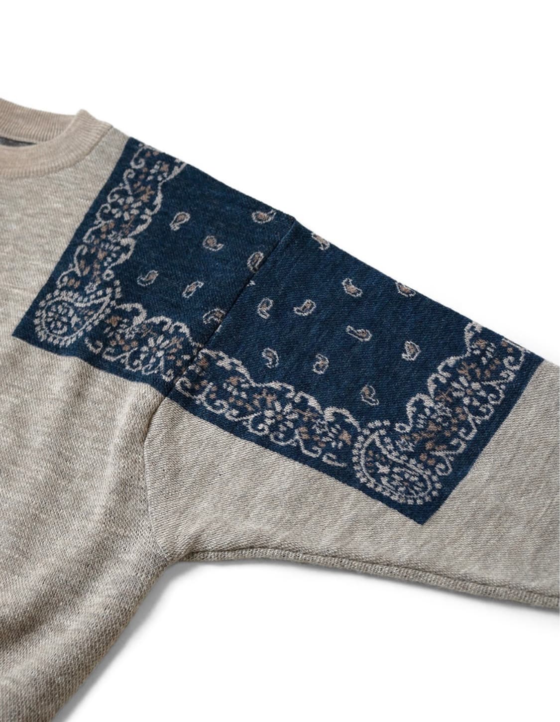 [새상품] 캐피탈 반다나 크루넥 니트 스웨터 상품이미지3