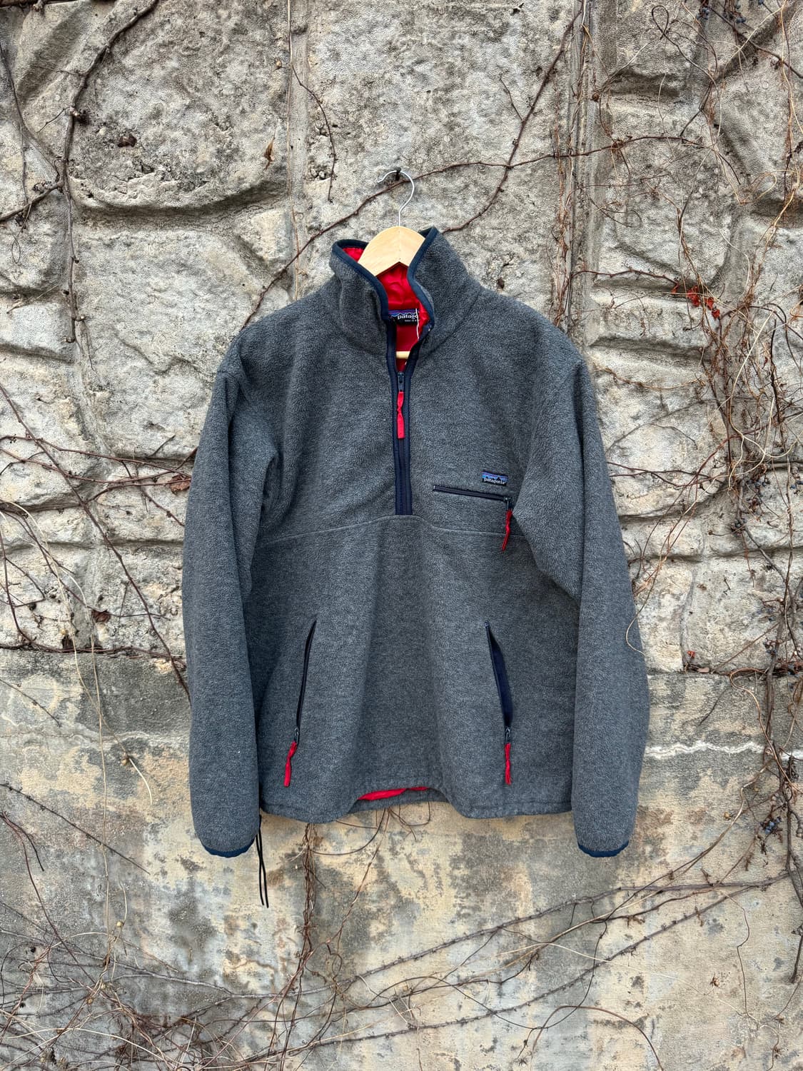 80s 파타고니아 usa 초창기 글리쉐이드 플리스 후리스 자켓 그레이 상품이미지1
