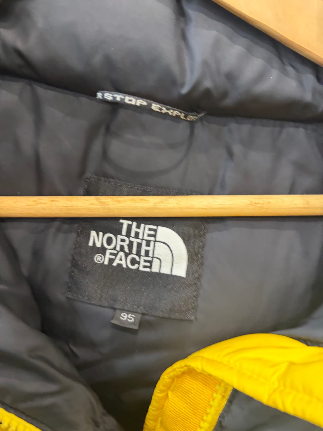 노스페이스 700 구형 눕시 옐로우 구스 패딩 상품이미지7