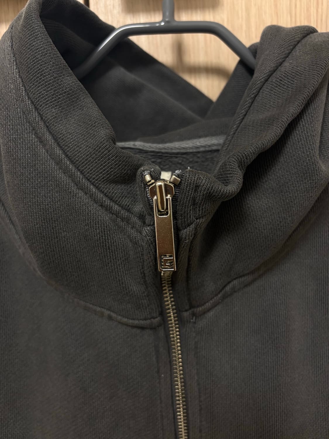 글로니 클래식 워시드 후드집업 차콜 상품이미지7