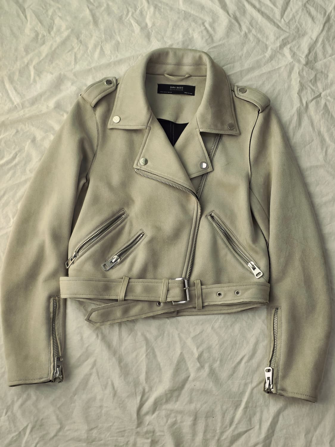 ZARA 자라 베이직 스웨이드st 라이더 자켓 상품이미지2