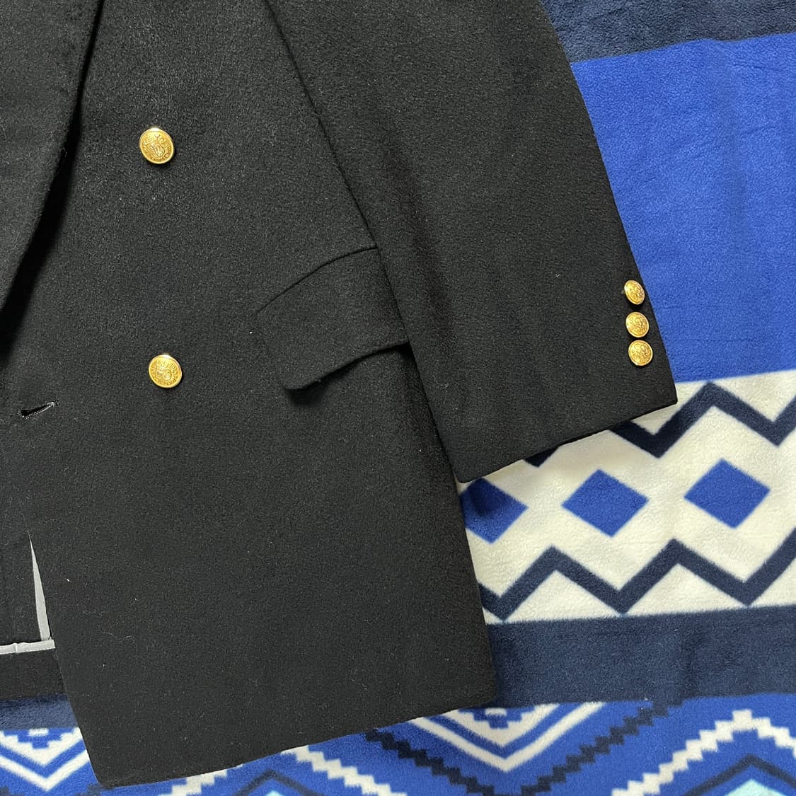 Adorne(호주) 캐시미어 혼방 금장 더블 자켓(실측확인) 상품이미지2