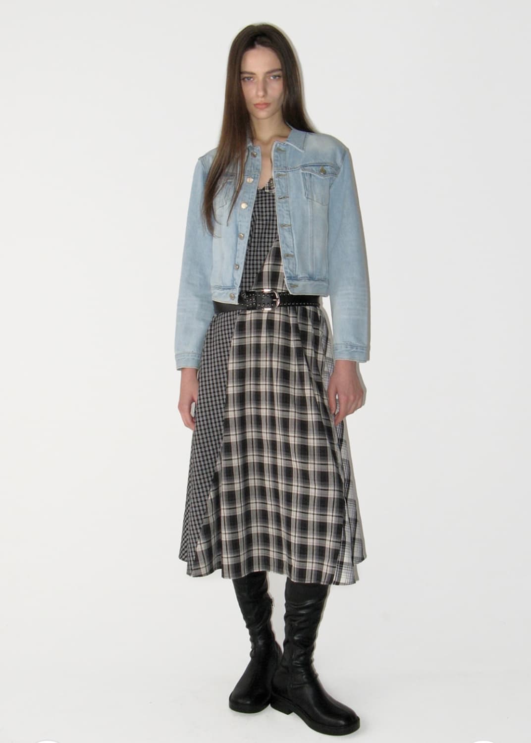 썬번프로젝트 Zip-up Denim Jacket 라이트블루 상품이미지3