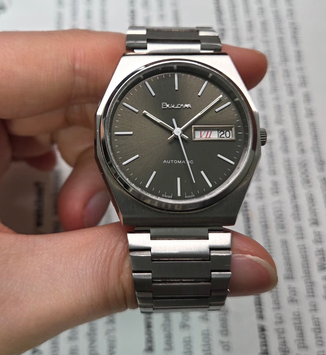 빈티지 부로바 팔각옥토 그레이 데이데이트 뻐뻐시 브슬 ver. 상품이미지4