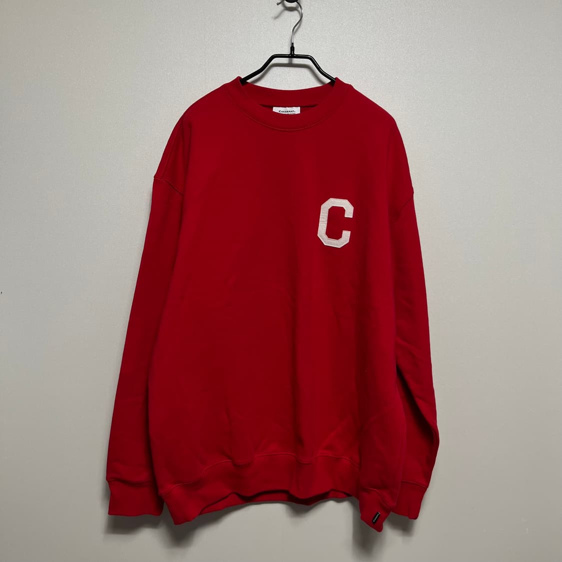 커버낫 레드 맨투맨 xl 상품이미지1