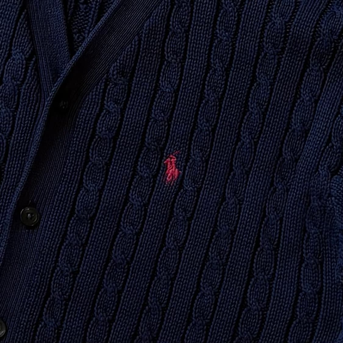 [M/44-55] 폴로 랄프로렌 네이비 꽈배기 니트 가디건 상품이미지5