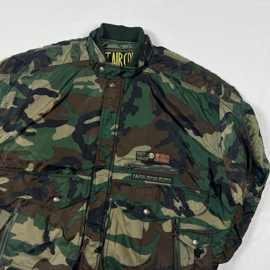 90’s v.t.air corp 밀리터리 나일론 카모 점퍼 상품이미지3