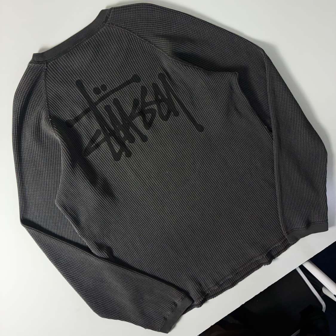 Stussy  스투시 래글런 써멀 롱슬리브 크루 워시드 니트  상품이미지2