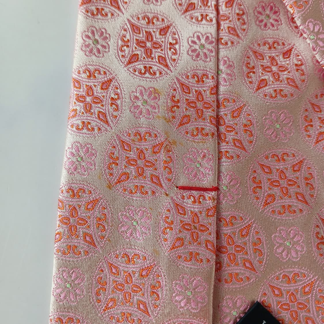 밀라숀 실크 핑크 자카드 패턴 넥타이 9.5cm A+~A등급 A19766 상품이미지9