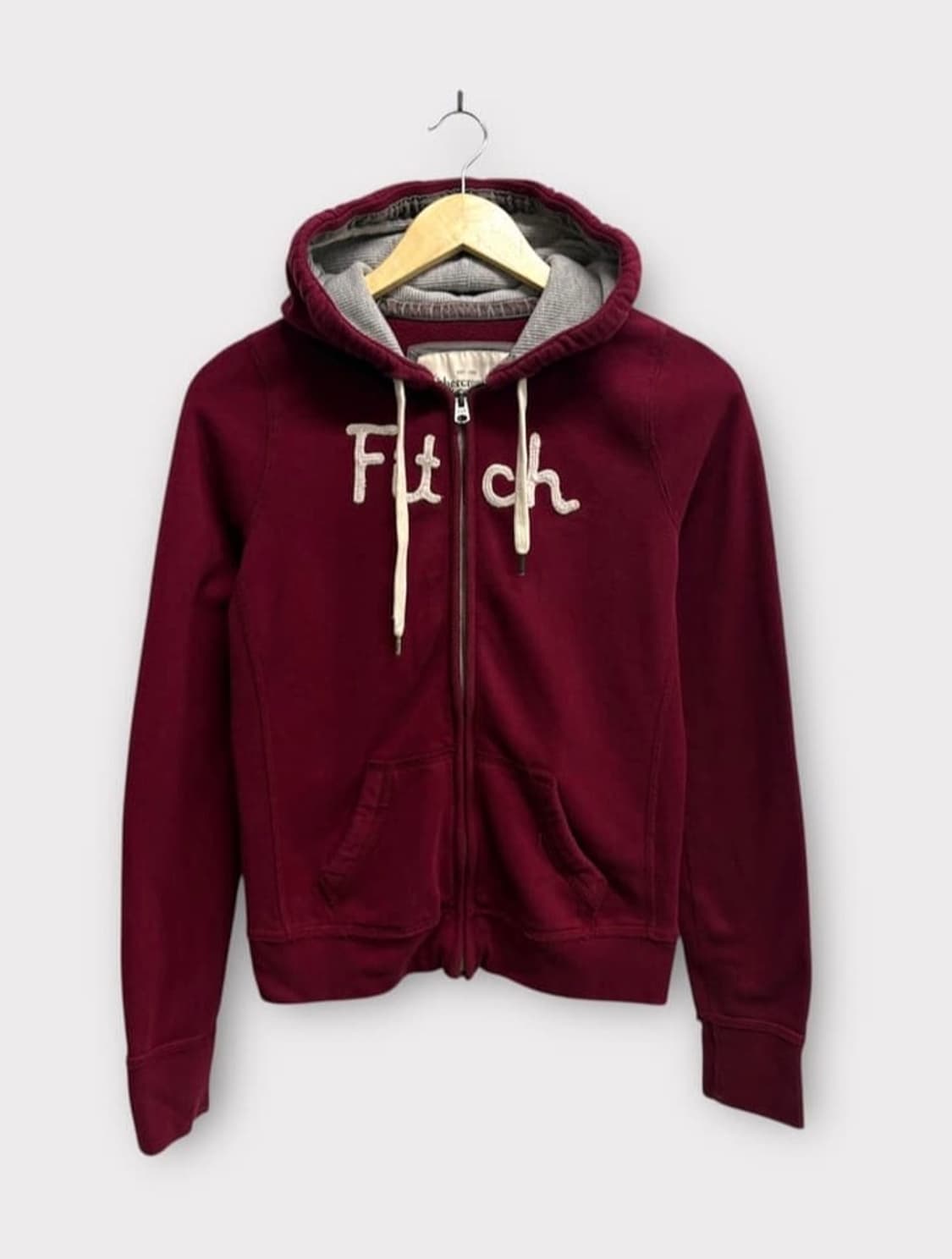 아베크롬비 버건디 후드집업 M 상품이미지1