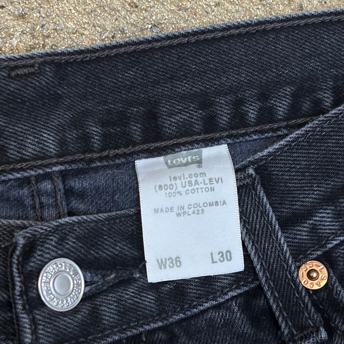 00s 미국 빈티지 리바이스 501 블랙진 청바지 상품이미지3