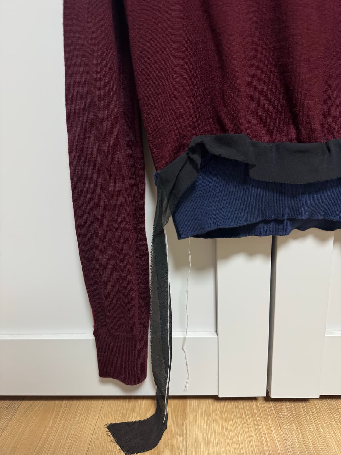 Maison Margiela 니트 / 버건디×네이비 상품이미지2
