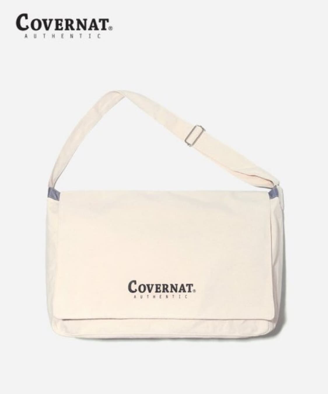 커버낫 어센틱 로고 빅사이즈 크로스백 메신저백 아이보리 상품이미지1