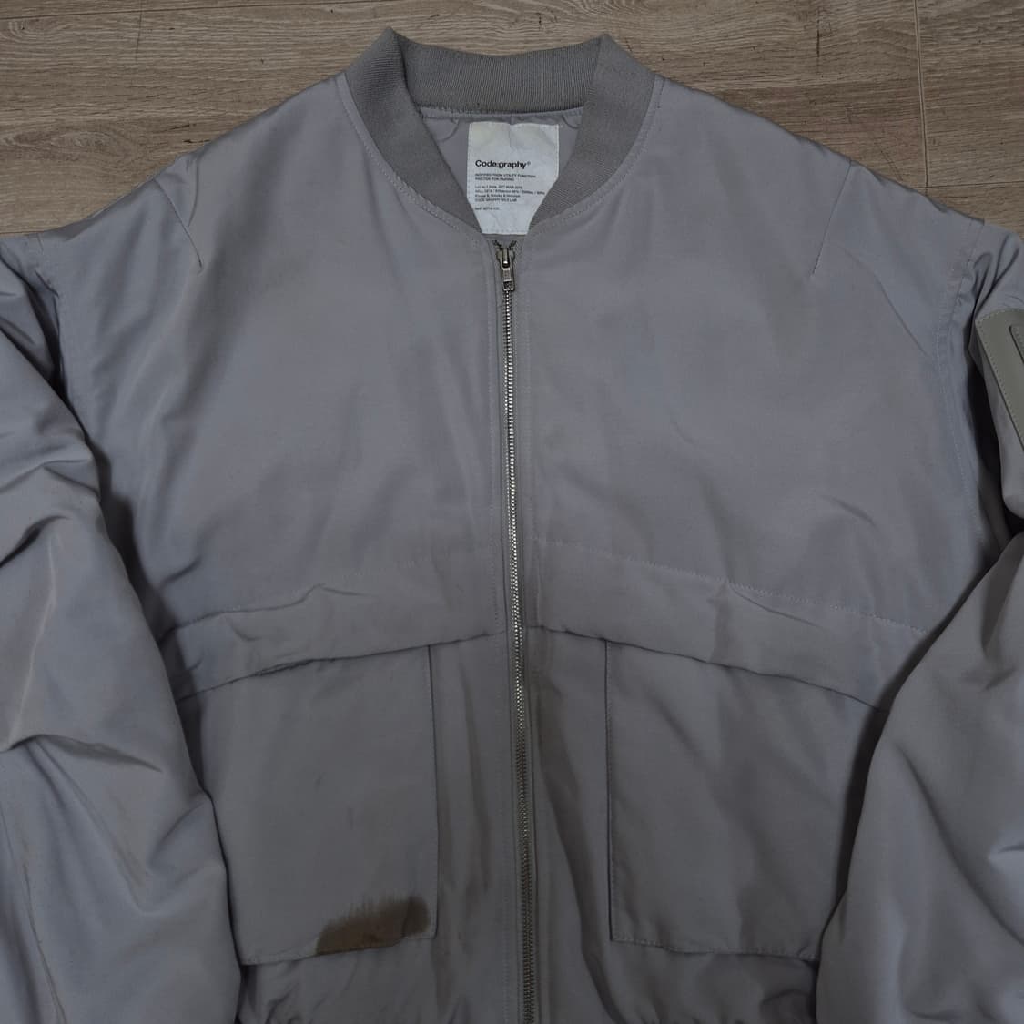 코드그라피 그레이 MA-1 항공점퍼 M(95) 상품이미지2