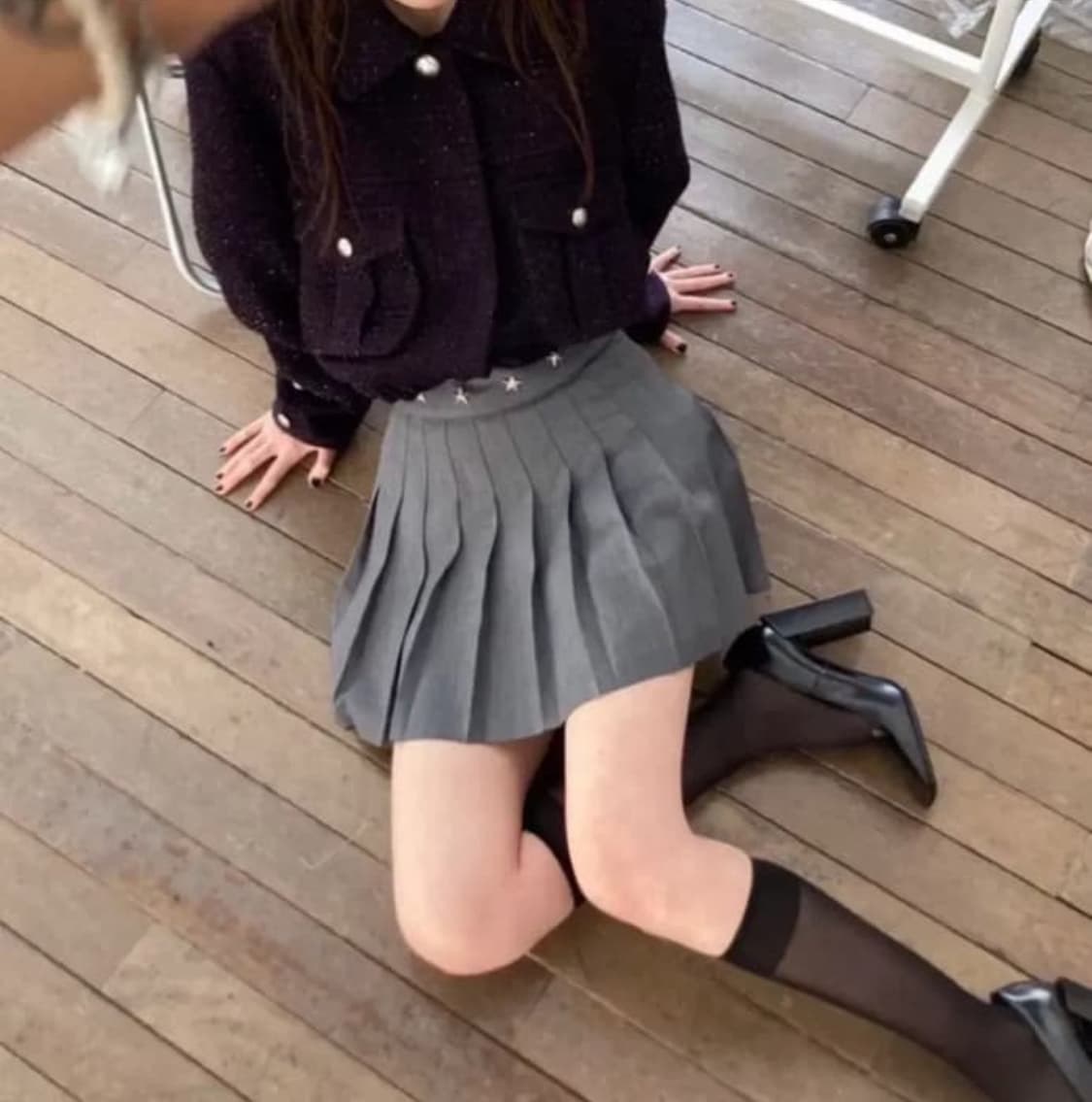 데어드 그레이 별 스커트 치마 상품이미지1