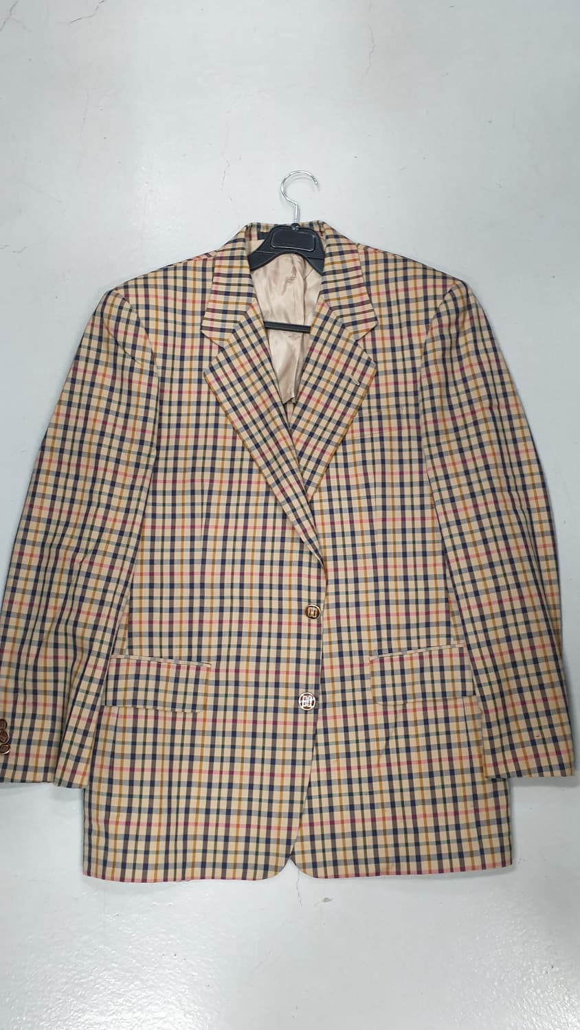 닥스 체크  봄 여름 자켓 울100% 100사이즈 상품이미지1