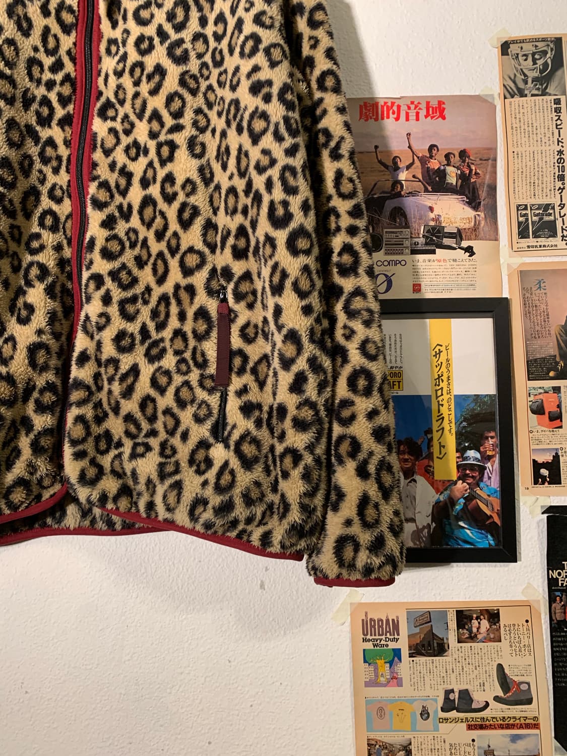 캐피탈 레오파드 플리즈 집업 상품이미지6