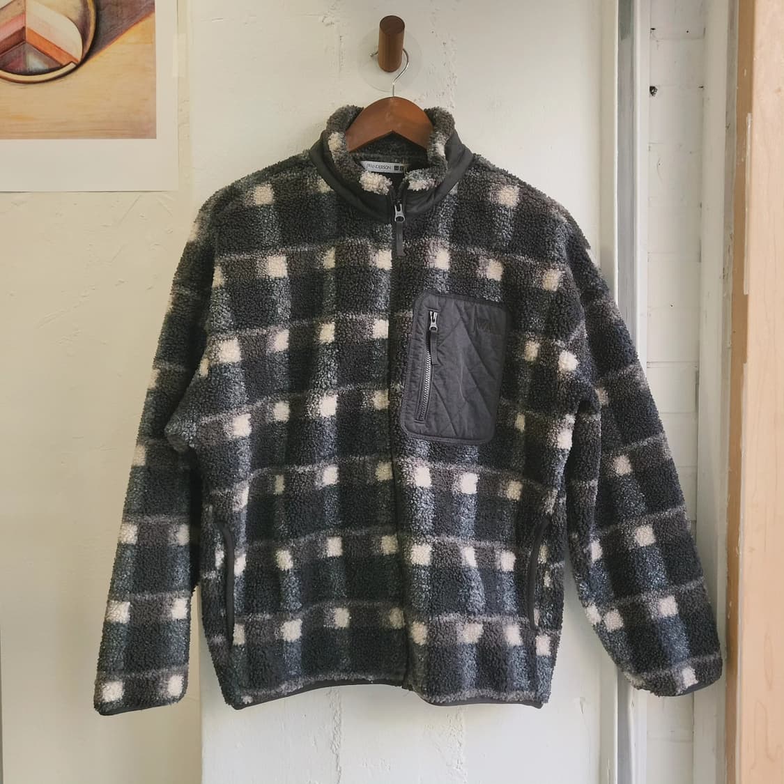 JW앤더슨 x 유니클로 체크 플리스 자켓 상품이미지3