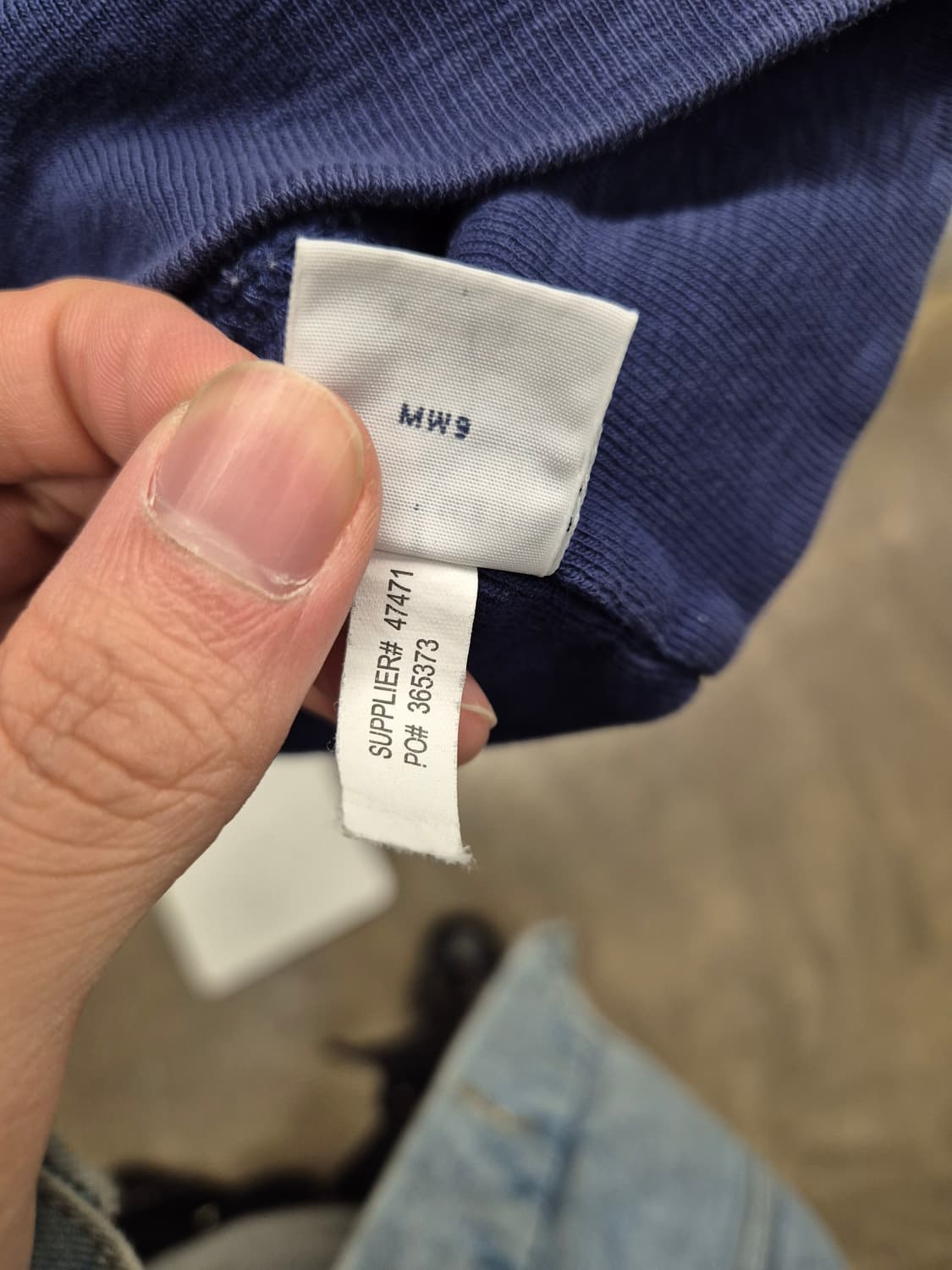 폴로 랄프로렌 블루 엘보패치 코튼 풀오버 L 상품이미지6