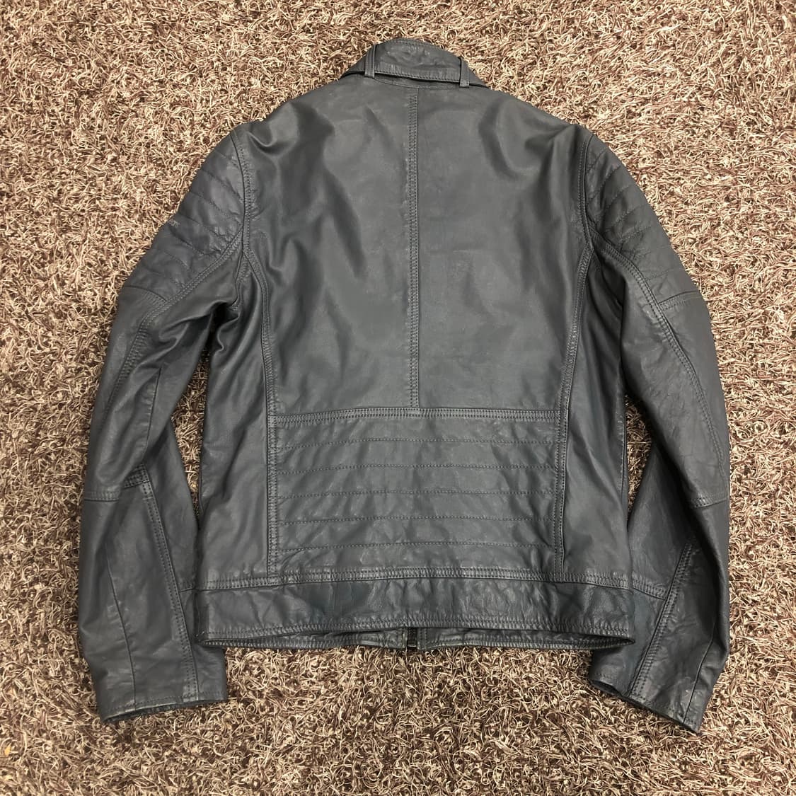 캘빈클라인 양가죽 바이커 레더 가죽 라이더 자켓 상품이미지5