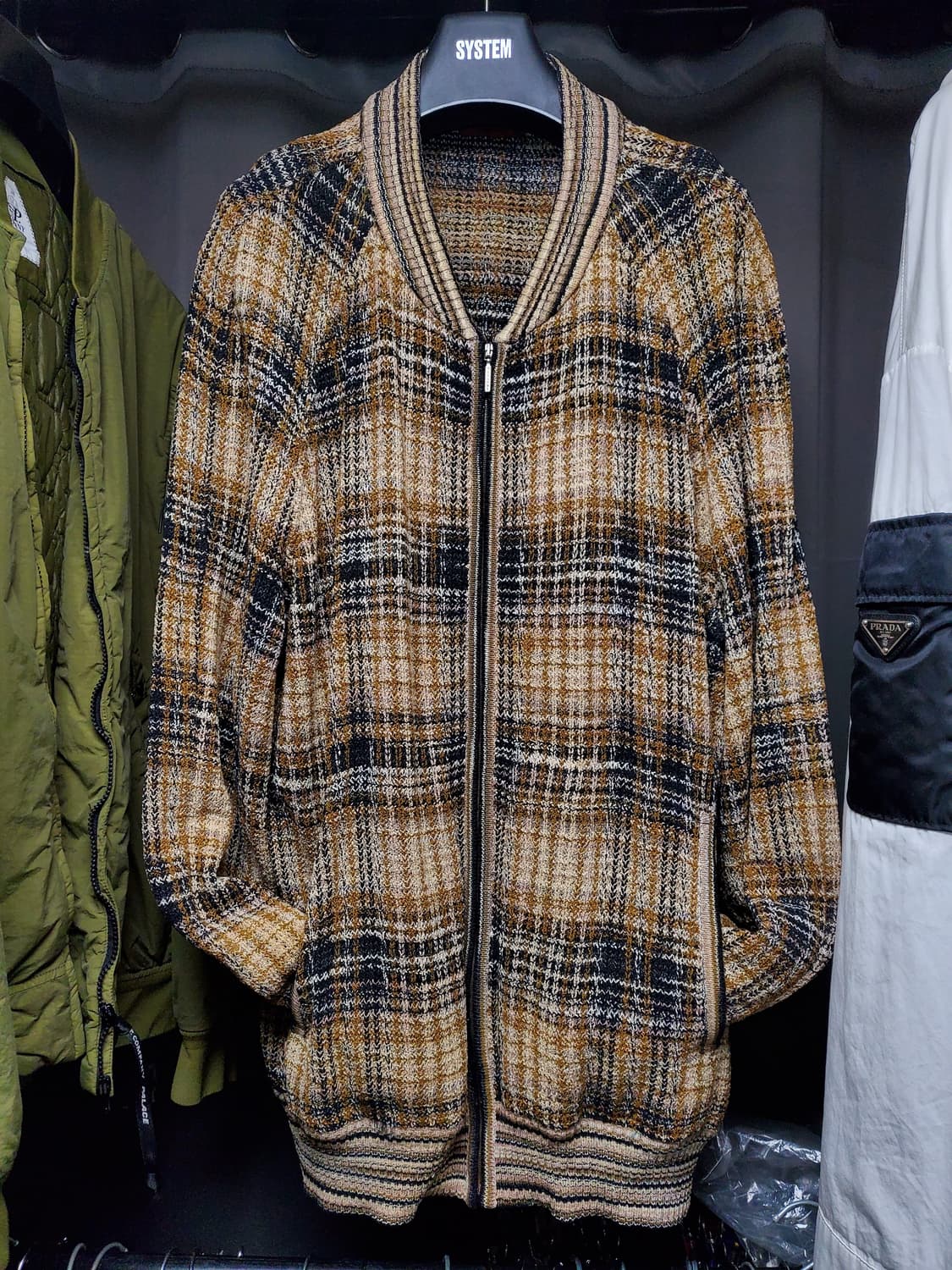 미쏘니 트위드 집업 자켓(착샷참고 상품이미지1