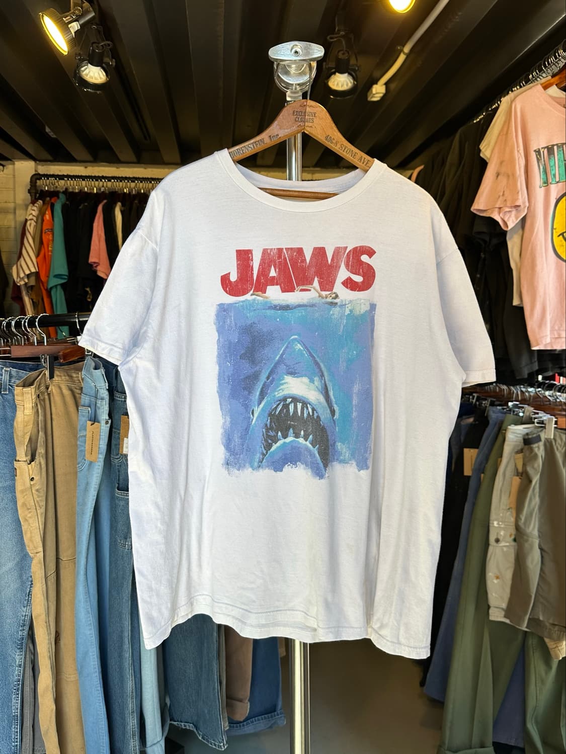 죠스 Jaws 영화 프린팅 티셔츠 상품이미지1